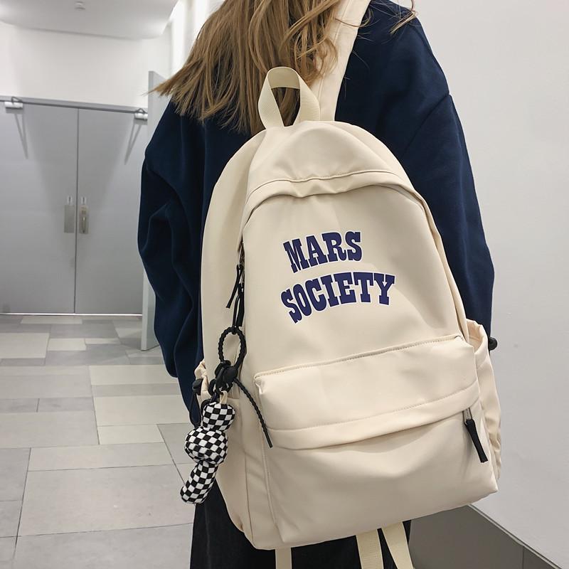 School bag for female college students, original design, niche, simple, versatile, large capacity, junior high school students, high school students, male backpack