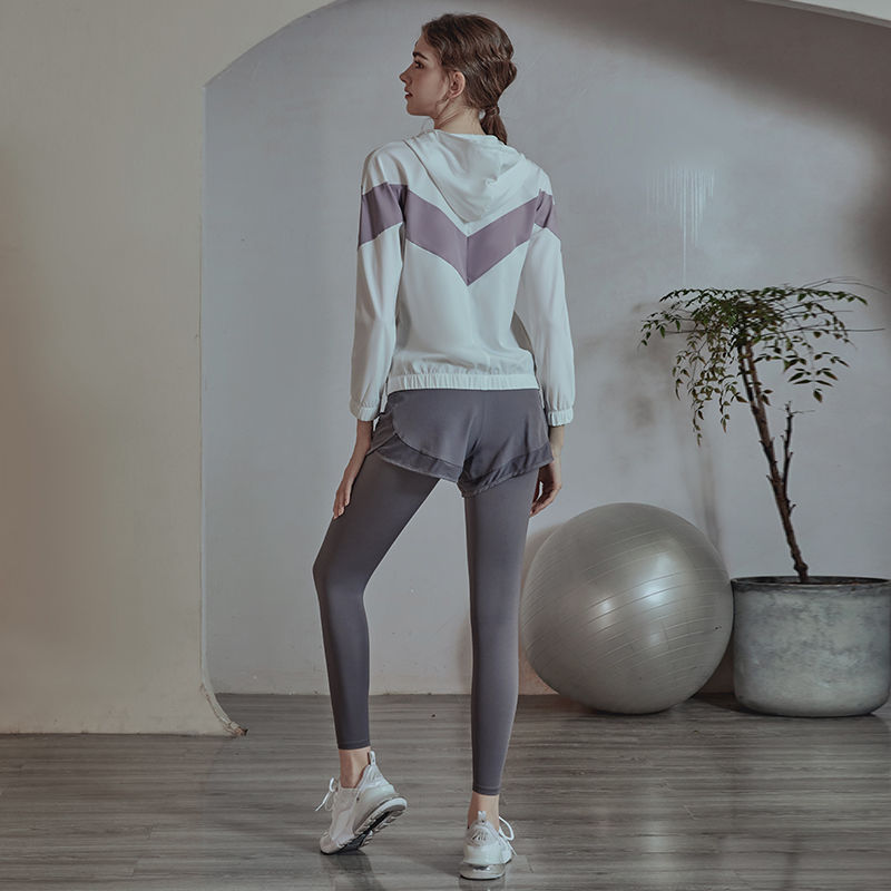 范斯蒂克健身服女专业速干宽松显瘦跑步训练瑜伽服透气运动套装