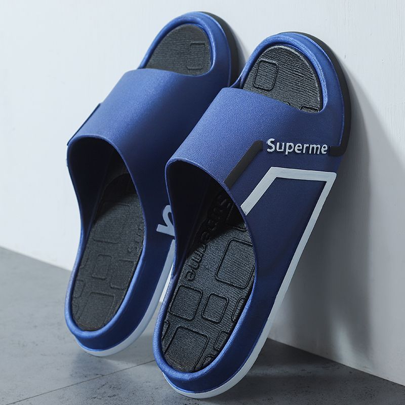 Men's slippers summer trend outside wear thick bottom indoor home bath non-slip wear-resistant outdoor sports sandals men's models