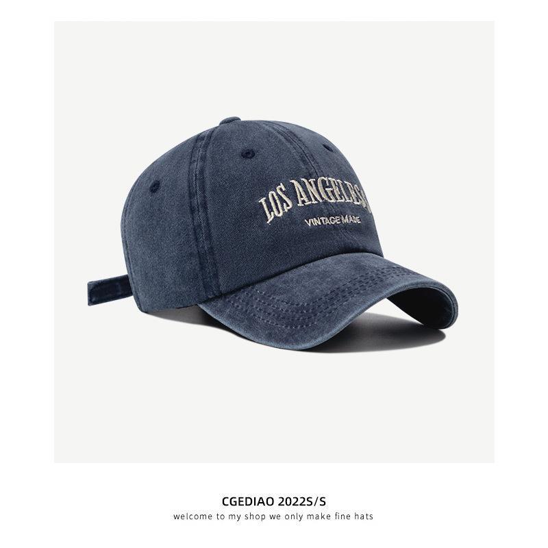 ins retro gray baseball hat women's summer thin American street fashion brand all-match no makeup face small duck cap