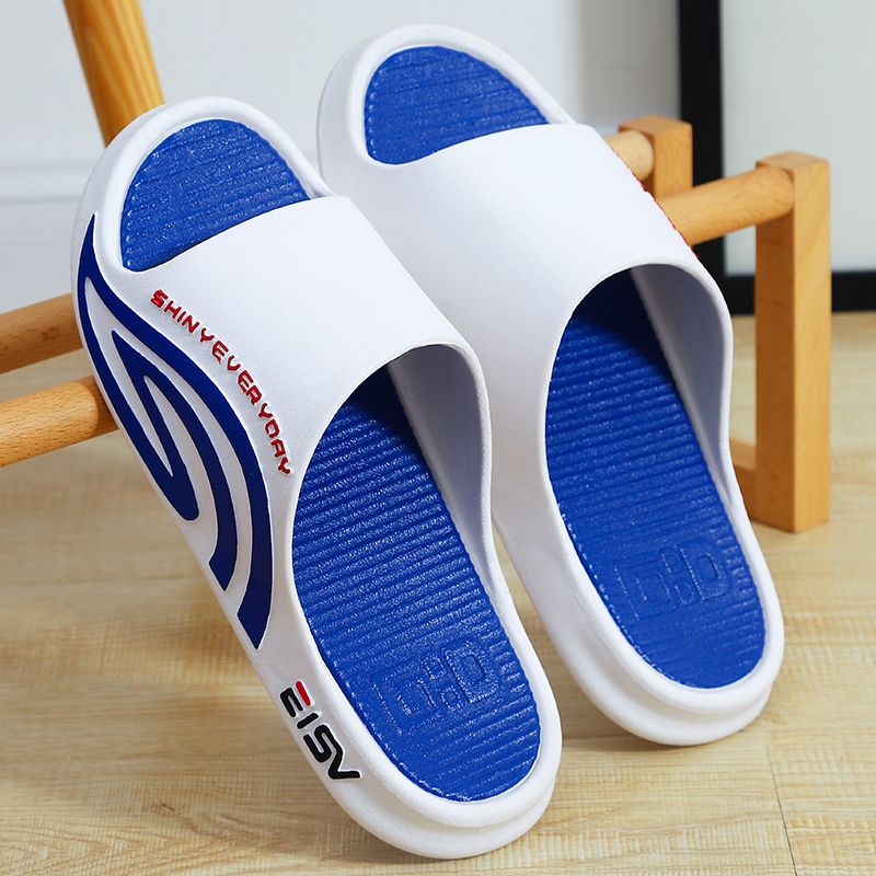 Boys' slippers new big children's go out wearable non-slip home indoor thick bottom trend boy's sandals and slippers