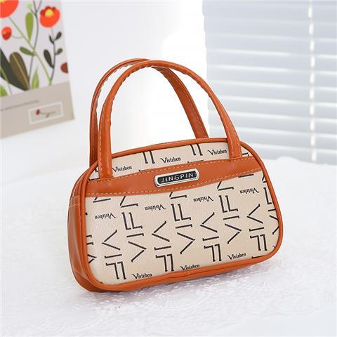 Mommy bag women's bag double pull middle-aged and elderly women's handbag PU mobile phone coin purse shopping bag key bag dinner bag