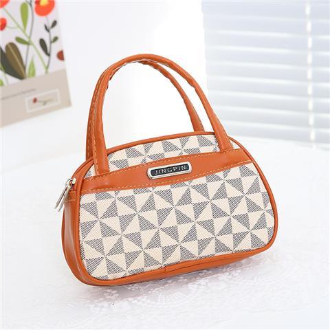 Mommy bag women's bag double pull middle-aged and elderly women's handbag PU mobile phone coin purse shopping bag key bag dinner bag