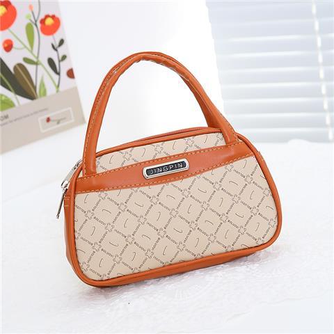 Mommy bag women's bag double pull middle-aged and elderly women's handbag PU mobile phone coin purse shopping bag key bag dinner bag