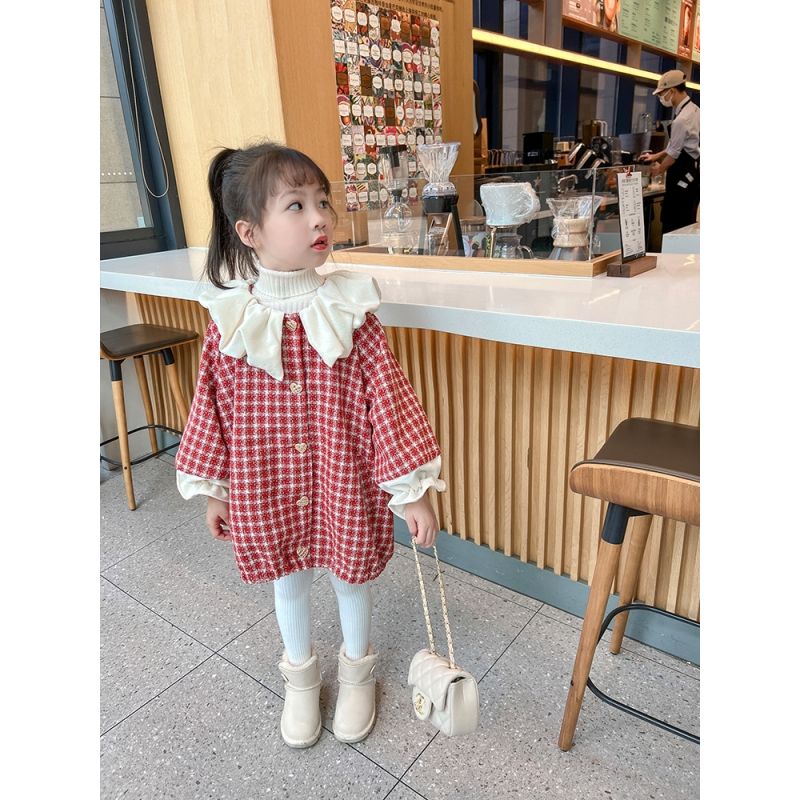 66 Princess Children's Clothing Girls Coat Autumn 2022 New Children's Autumn Tops Spring and Autumn Style Girls Clothes with Western Style