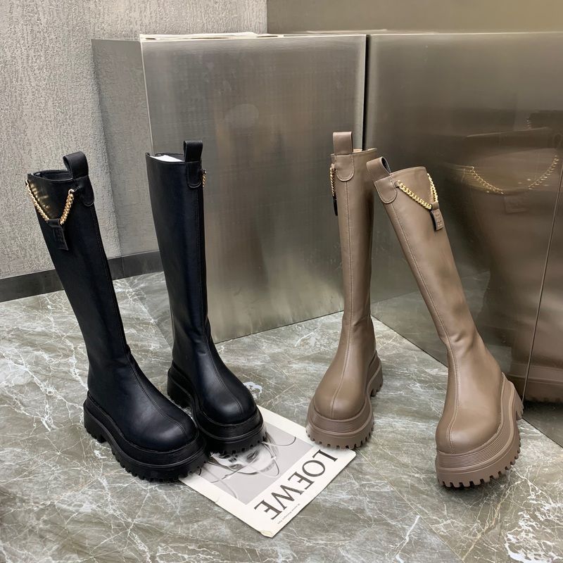 Internet celebrity over-the-knee boots for women 2022 new autumn thick-soled slimming flat-soled fashion high knight boots trend