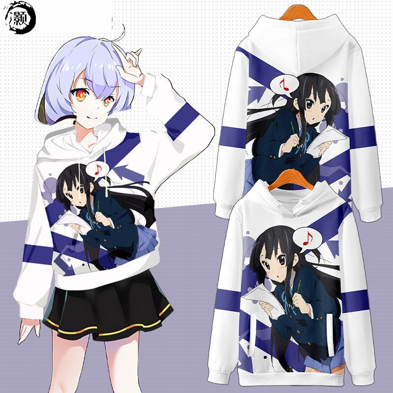 轻音少女动漫卫衣秋山澪 平泽唯连帽外套秋冬男女二次元宽松衣服
