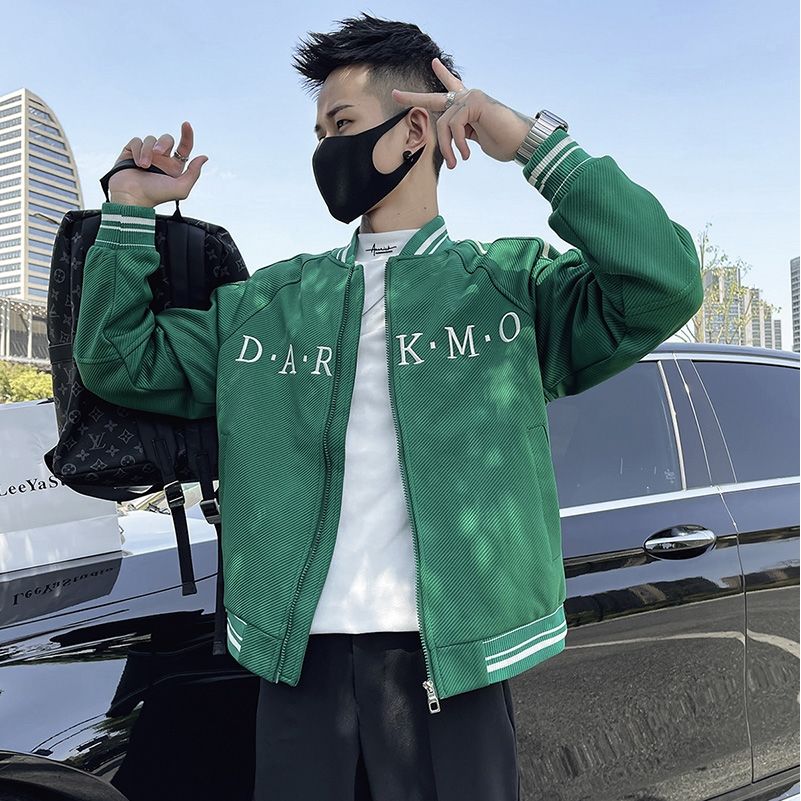 Baseball jacket men's autumn and winter 2023 new trendy brand jacket youth men's sports casual tops
