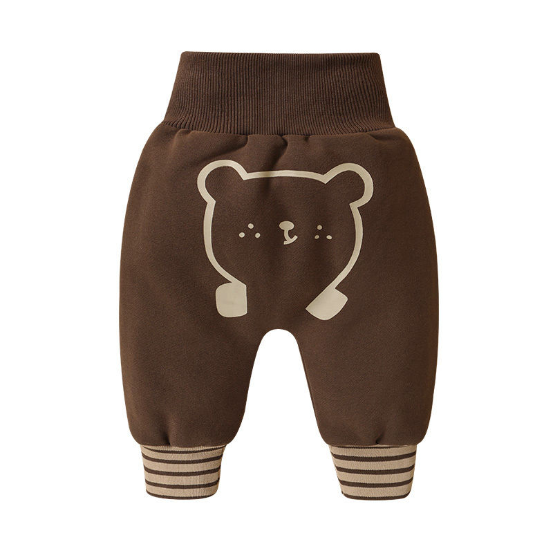 Plus velvet thickened big pp pants autumn and winter children's clothes winter clothes warm new sanitary pants