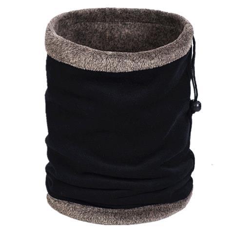 Fleecegevoerde sjaal voor heren en dames, koudebestendige sjaal, beschermer, verdikt en warm, trui om de nek warm te houden tijdens het fietsen, winddichte nekwarmer_voghion.com
