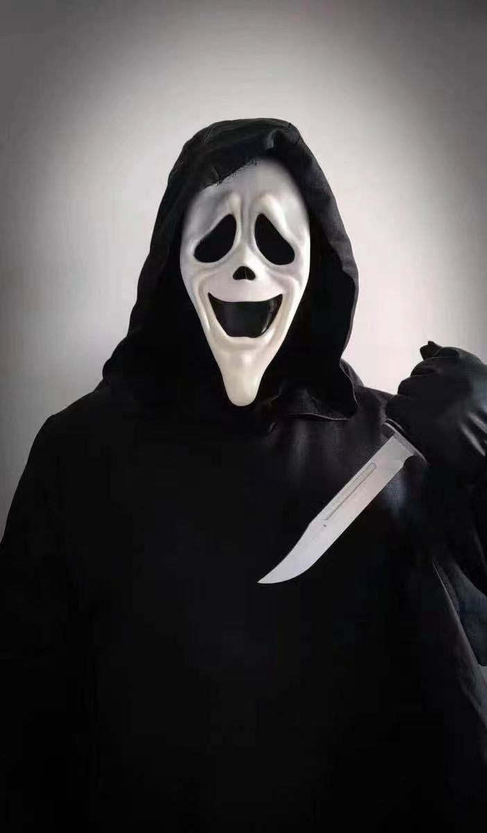 萬聖節 角色扮演Halloween Funny Death Horror Skull Mask 萬圣節恐怖骷髏-一休服裝