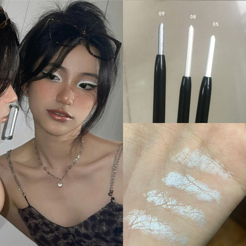 歐美亞裔拽姐妝 臥蠶筆臥蟬筆珠光眼影棒防水提亮高光眼影n@x平替