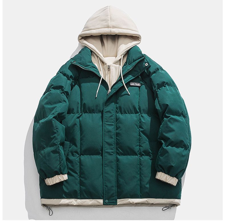 Herren Daunenjacke Mit Kapuze Winterjacke Dick Gefüttert_voghion.com