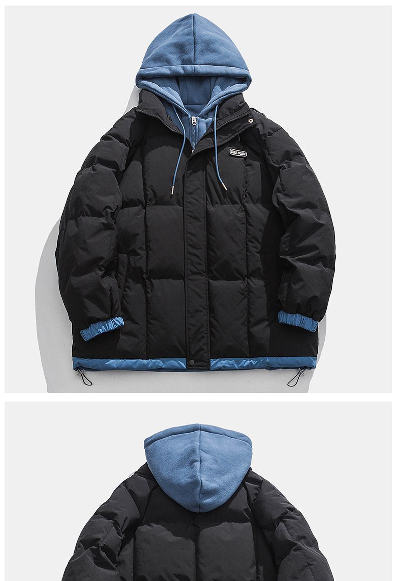 Herren Daunenjacke Mit Kapuze Winterjacke Dick Gefüttert_voghion.com