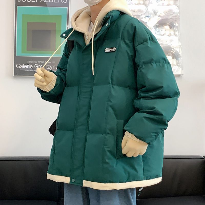 Herbst und Winter neue Herren gefälschte zweiteilige Kapuzenkleidung Modemarke Jugend verdickender Wintermantel_voghion.com