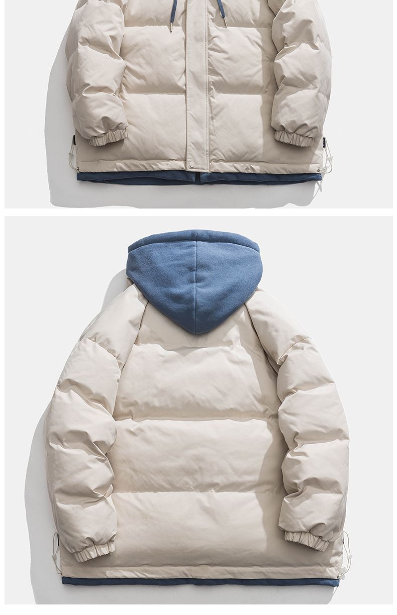 Herren Daunenjacke Mit Kapuze Winterjacke Dick Gefüttert_voghion.com