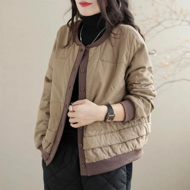 Plus size women's cotton clothing women's winter coat women's autumn style outerwear cotton jacket ladies loose quilted casual cotton coat women