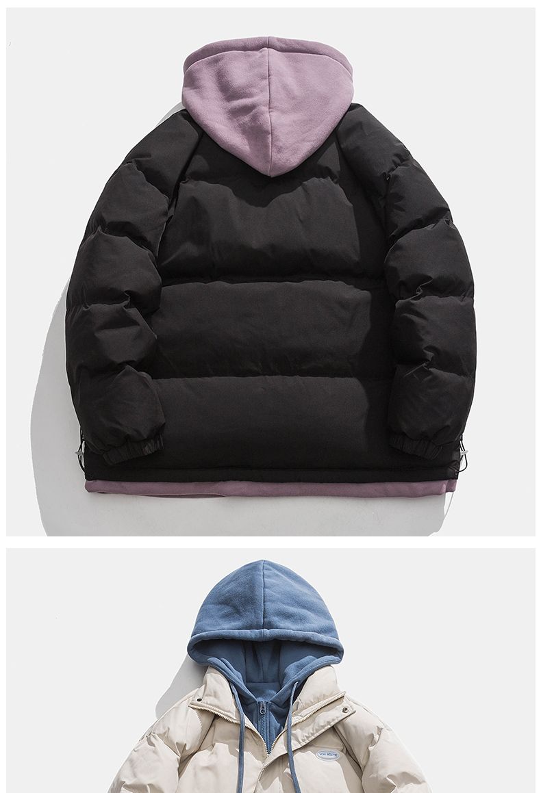 Herren Daunenjacke Mit Kapuze Winterjacke Dick Gefüttert_voghion.com