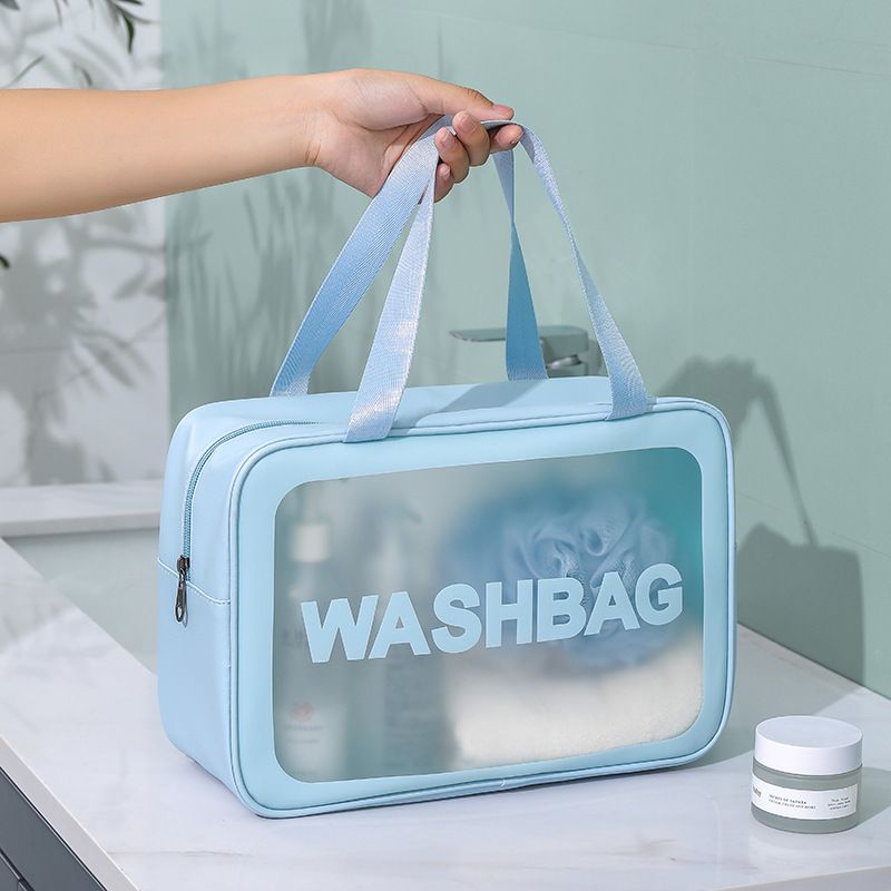 New Waterproof Makeup Bag Large Capacity Portable PU Wash Bag Travel Wash Supplies Multifunctional Storage Bag