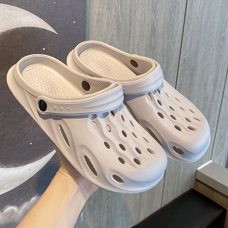 Croc shoes men's non-slip outer wear new couple fashion soft bottom trendy summer sandals beach shoes
