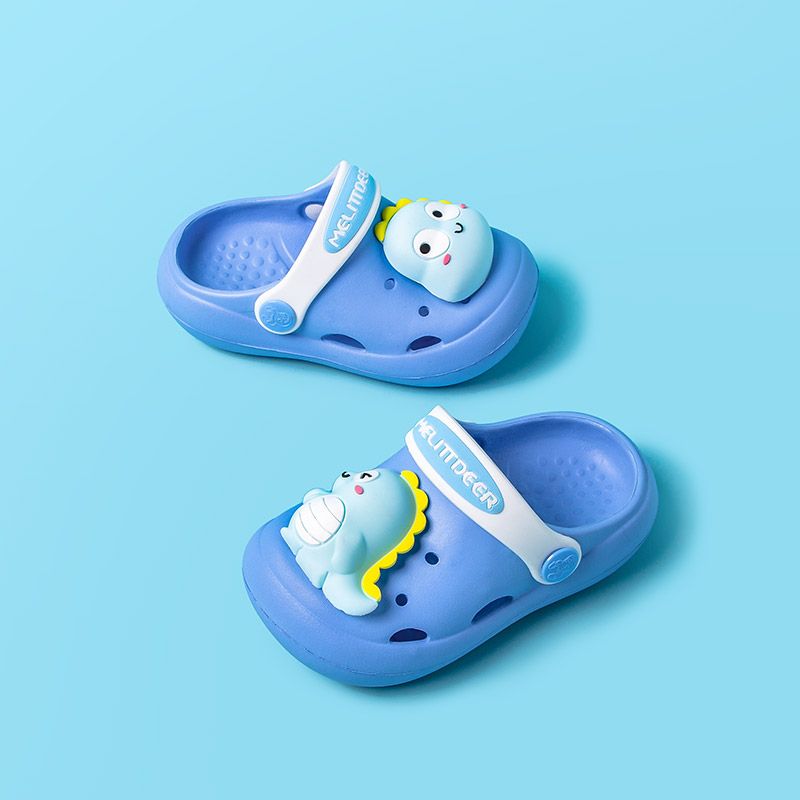 儿童拖鞋夏季男童3到6岁宝宝小童室内防滑软底女童包头凉拖洞洞鞋