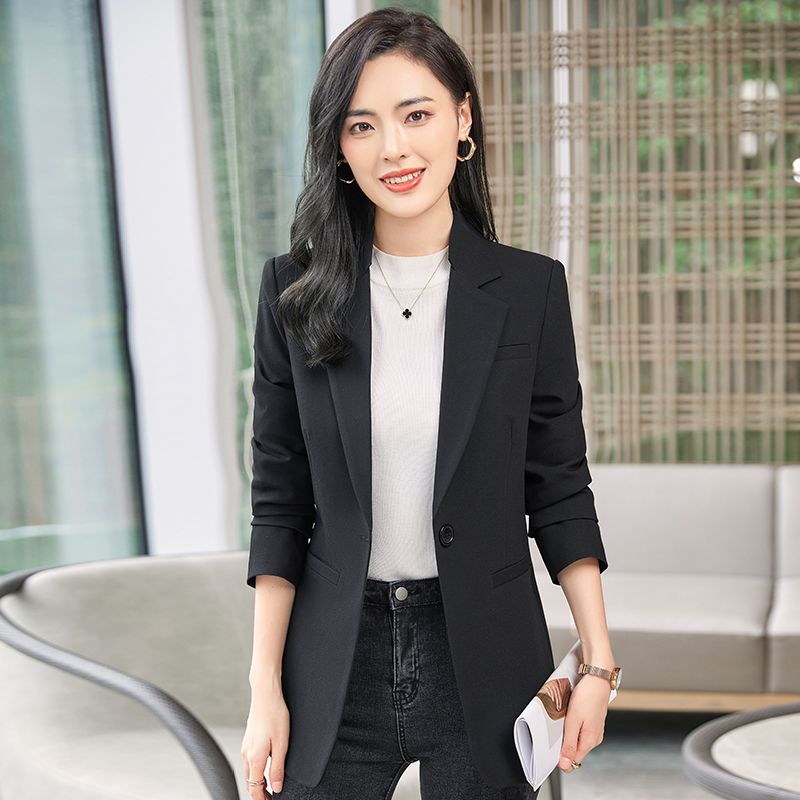 High-end small suit jacket female  spring new Korean style casual fashion ladies suit jacket autumn