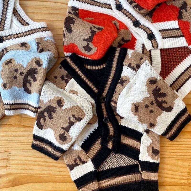 Pet Knitted Sweater Teddy Bears VIP Dogs Small Puppies Cat Cats Yorkshire Schnauzer Clothes