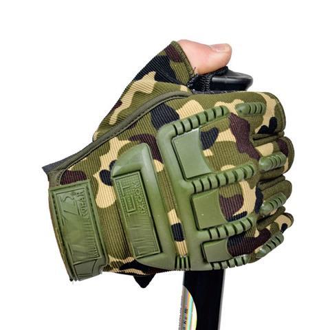 Outdoor Half-finger Tactical Mountaineering Sports Military Fan Fitness Cycling Anti-slip Gloves, Gaming Gloves_voghion.com