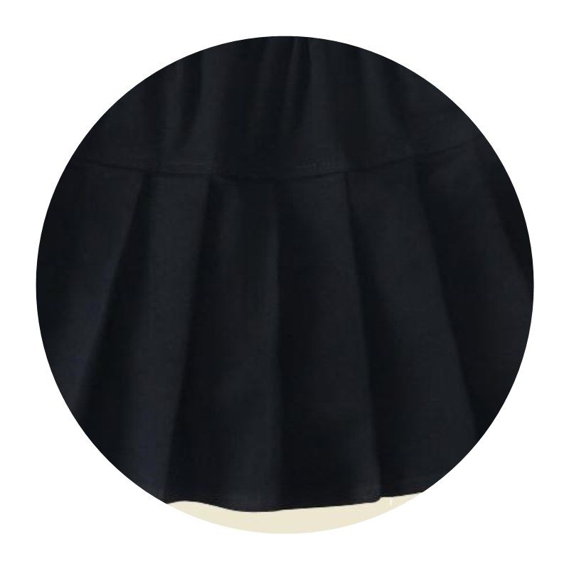 Girls short skirt khaki navy blue pure cotton children's pleated skirt primary school uniform skirt skirt white black summer