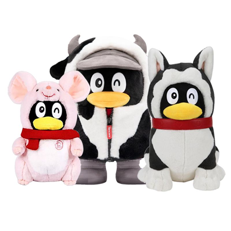 腾讯毛绒布艺怎么样 可爱qq可立式毛绒玩偶_什么值得买