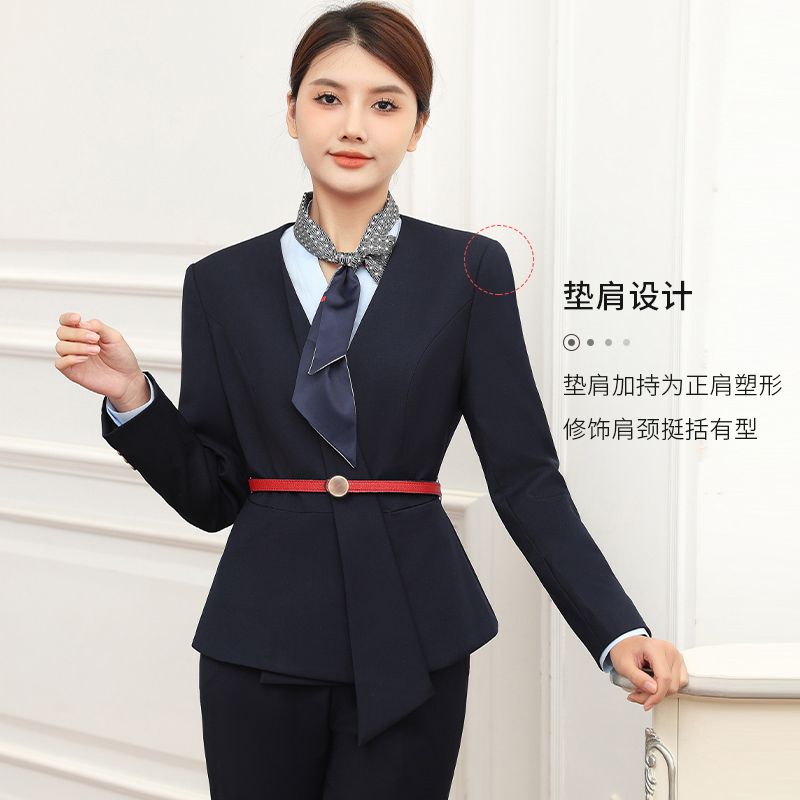 移动工作服套装女士衬衫西服移动营业厅工装制服职业大码中国