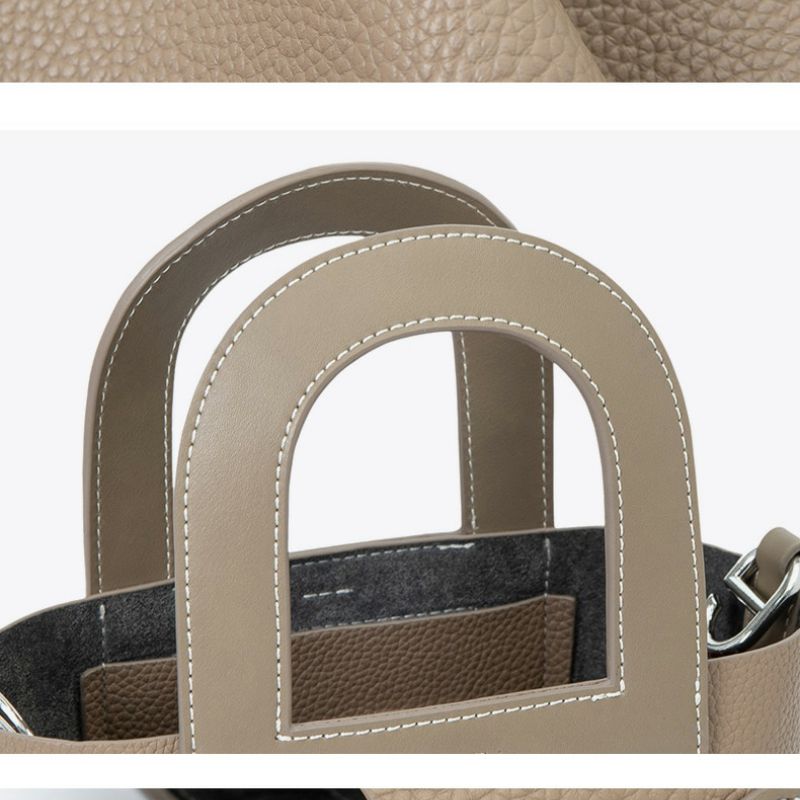 Design originale nuovo naso di maiale da donna a mano con tracolla a tracolla semplice borsa a secchiello in tinta unita da pendolare_voghion.com
