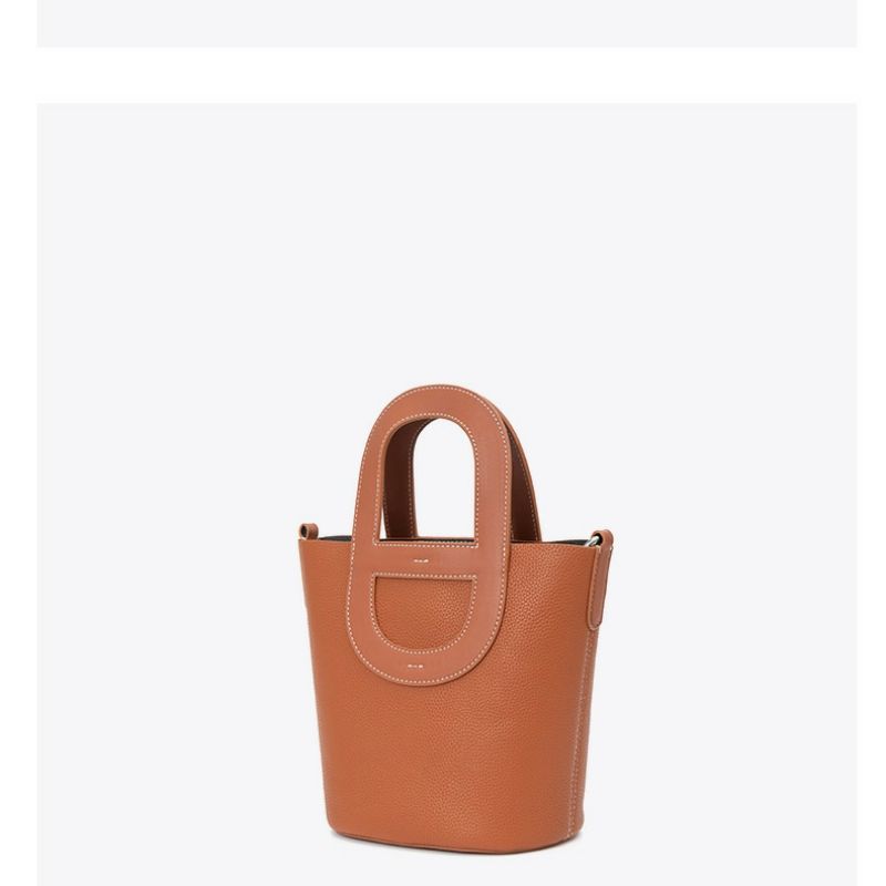 Design originale nuovo naso di maiale da donna a mano con tracolla a tracolla semplice borsa a secchiello in tinta unita da pendolare_voghion.com