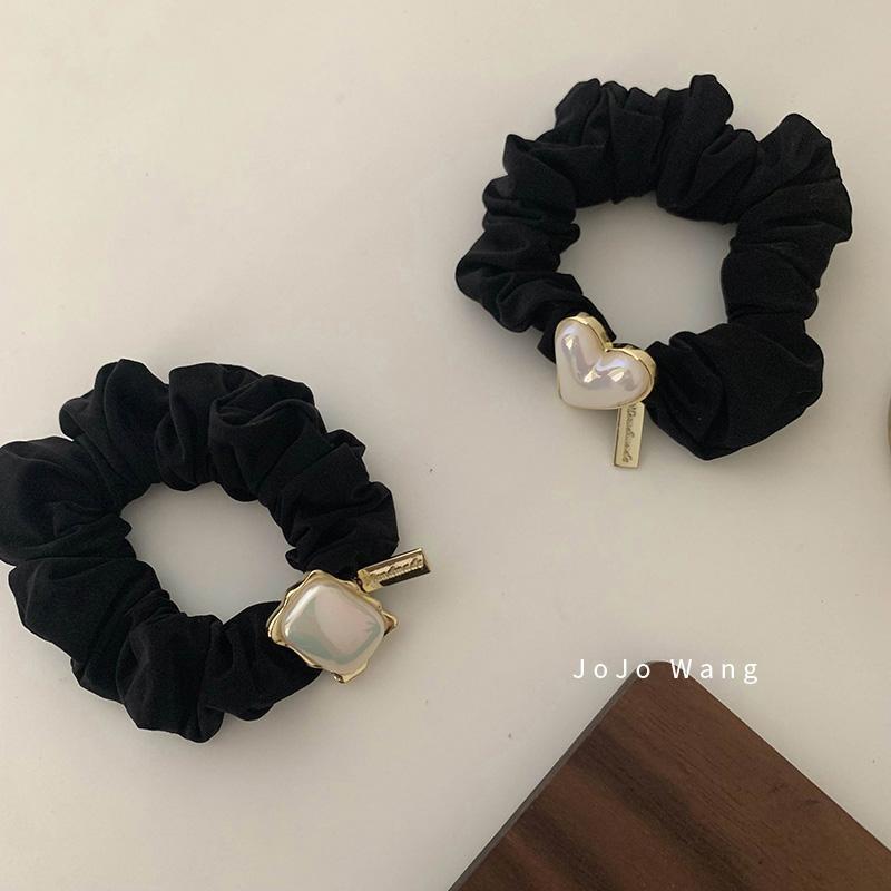 Hårband och scrunchie med pärlor för kvinnor elegant stil_voghion.com