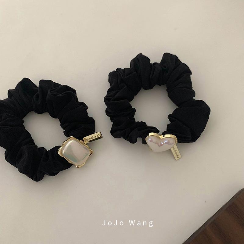 Hårband och scrunchie med pärlor för kvinnor elegant stil_voghion.com