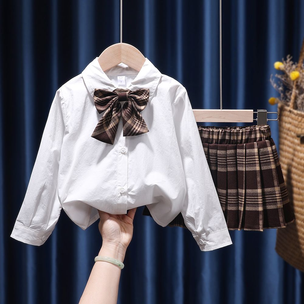 Jk Schuluniform Für Mädchen Mit Hemd Und Faltenrock Set_voghion.com