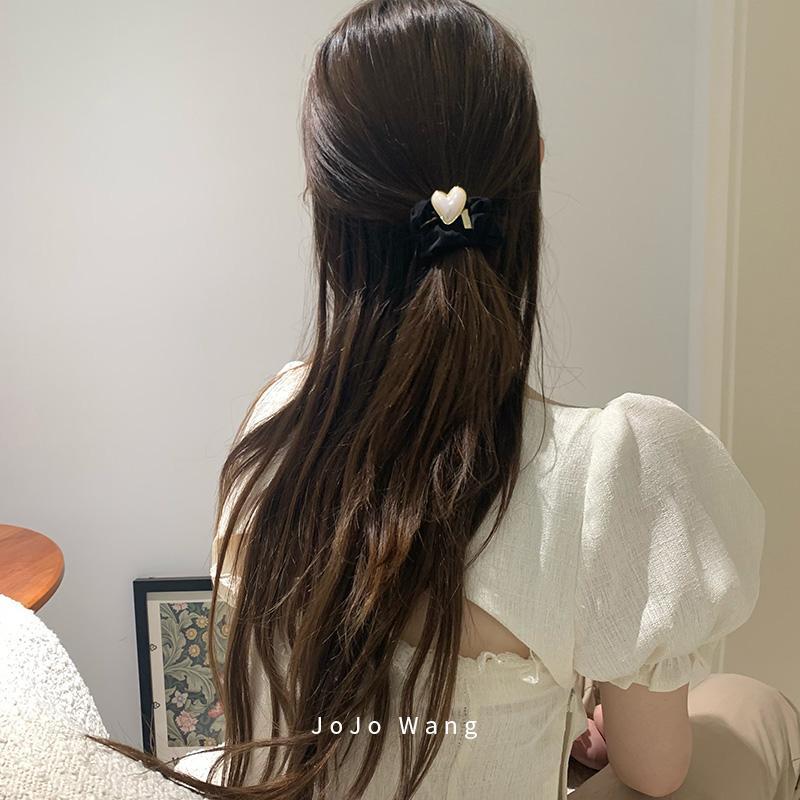 Hårband och scrunchie med pärlor för kvinnor elegant stil_voghion.com