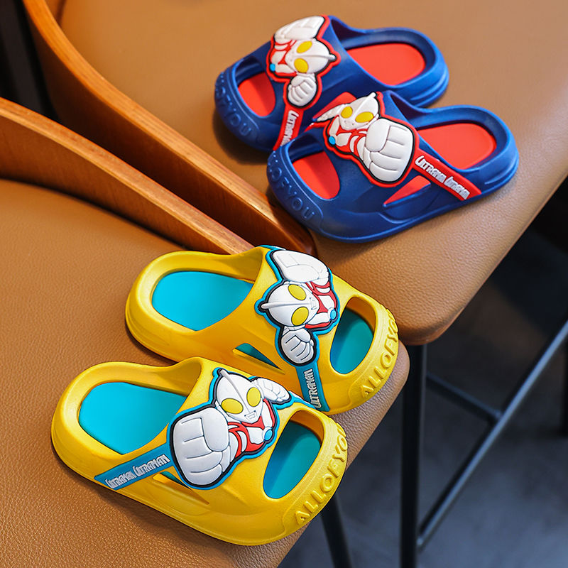 Altman children's slippers summer boys and girls home indoor cartoon baby boy non-slip sandals and slippers to wear outside