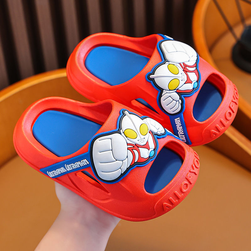 Altman children's slippers summer boys and girls home indoor cartoon baby boy non-slip sandals and slippers to wear outside