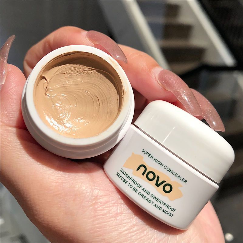 NOVO遮瑕遮瑕膏遮蓋臉部斑點痘印雀斑紋身黑眼圈淚溝防水防汗持久