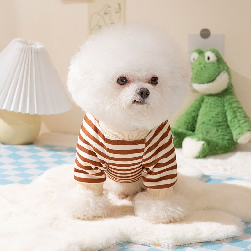 Three-dimensional bear puppy four-legged clothes Schnauzer bichon small dog Teddy pet spring thin home clothes