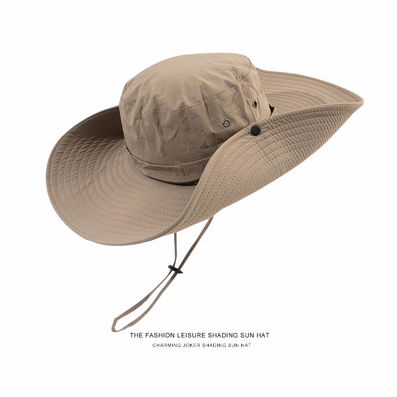 Summer big eaves sun hat outdoor mountaineering and fishing sun hat male western cowboy travel camping fisherman hat female tide