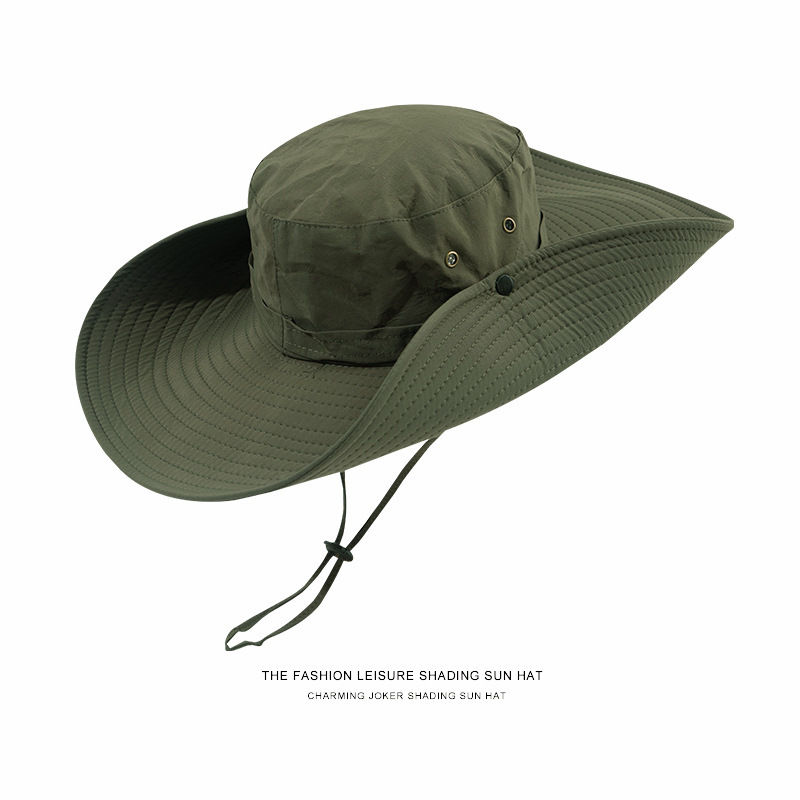 Summer big eaves sun hat outdoor mountaineering and fishing sun hat male western cowboy travel camping fisherman hat female tide