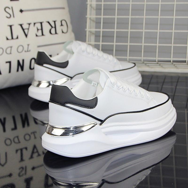 Chaussures décontractées polyvalentes à semelle épaisse pour hommes et femmes, nouvelle tendance 2023, petit tableau blanc_voghion.com