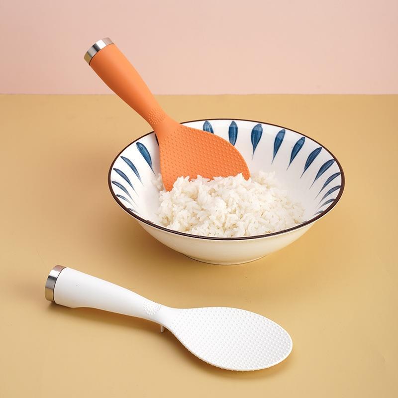 加厚盛饭不沾米可立式带支点家用厨房勺子电饭煲塑料大号吃饭勺