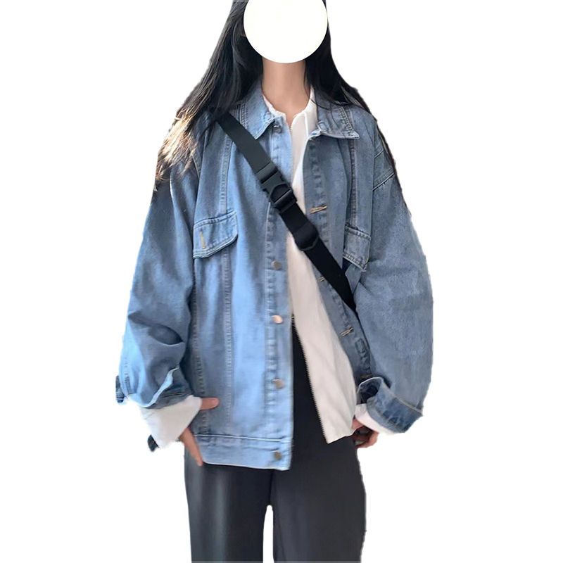 Denim jacket female spring and autumn  new loose casual all-match vintage winter jacket tops ins tide