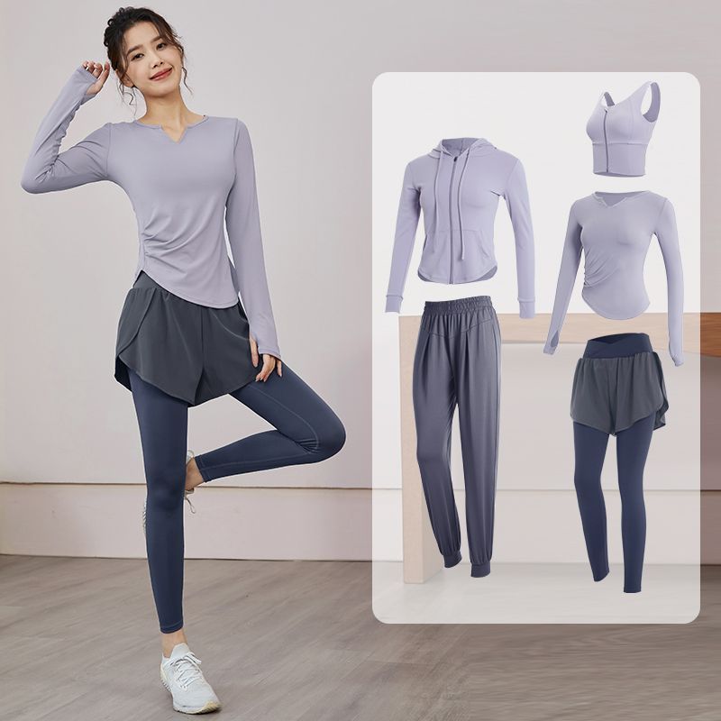 Fanstick fitness clothing women's new Pilates training slimming running sports quick-drying tights yoga suit