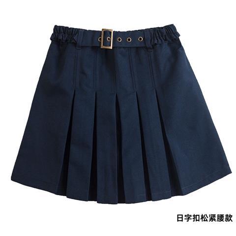 23 new primary and middle school students school uniform skirt girls anti-light safety short skirt skirt khaki skirt pleated skirt