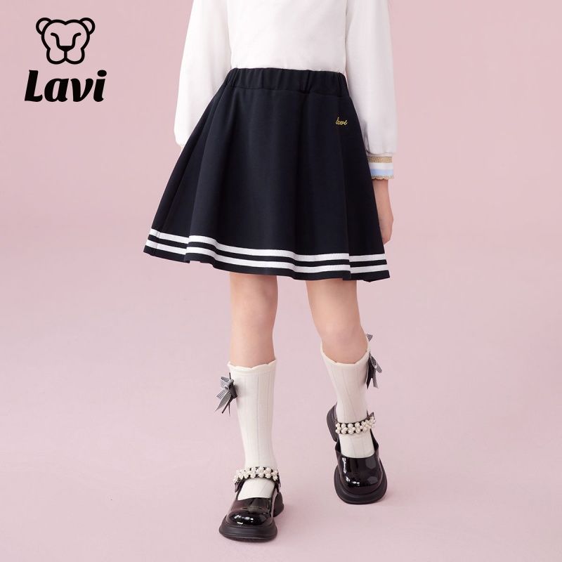 Maqidun's LAVI girls' skirt 2023 new skirt girls simple and versatile skirt children's spring clothing tide