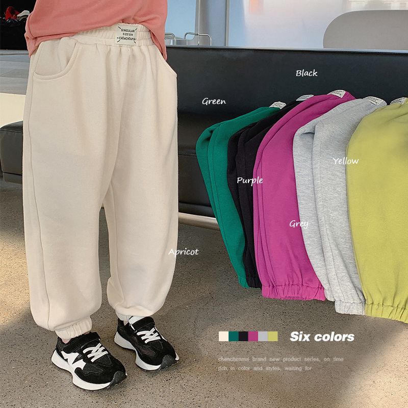 Girls' clothing 2023 spring and autumn new style children's kindergarten pants casual and versatile leggings sweatpants
